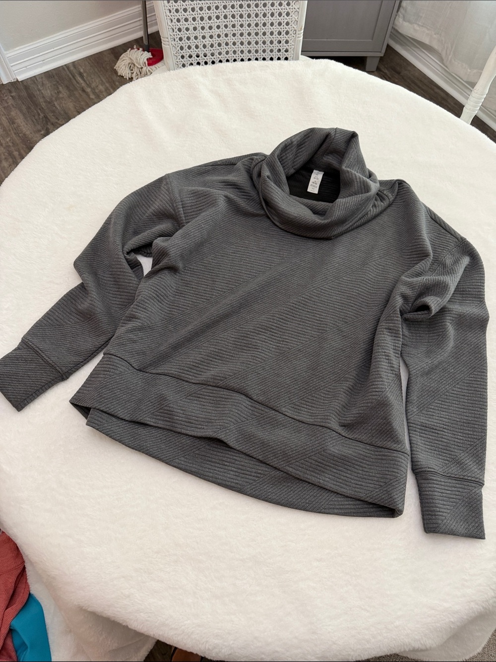Balance Collection Charcoal Cowl Neck Pullover